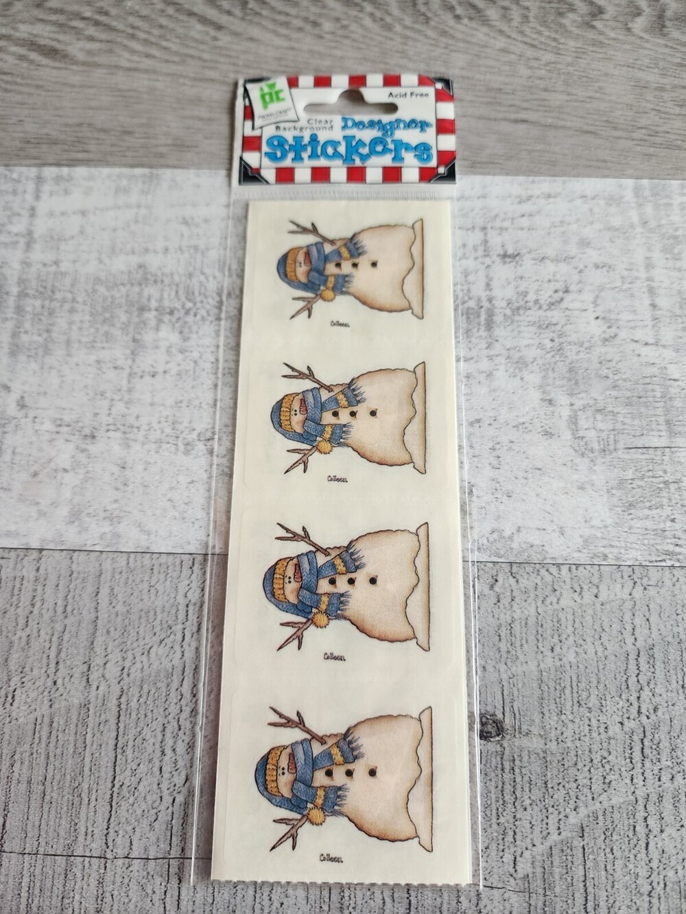Country Snowman Stickers Winter Scrapbook Cards Journal ProvoCraft New #47